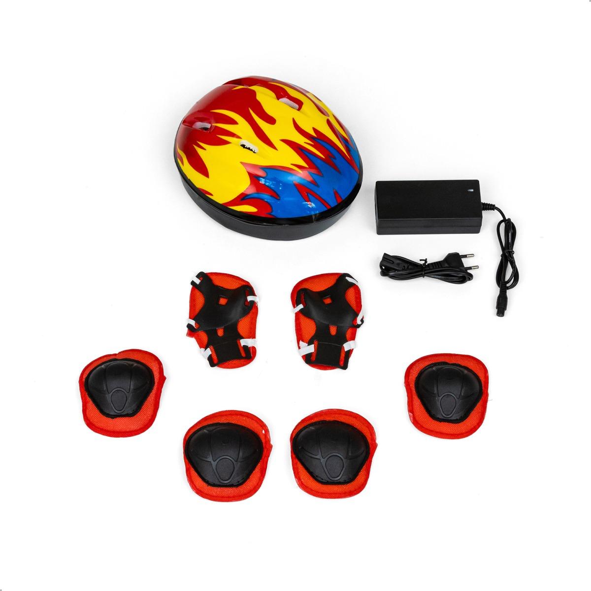 Joelheira e capacete inclusos no Triciclo Drift Redondo