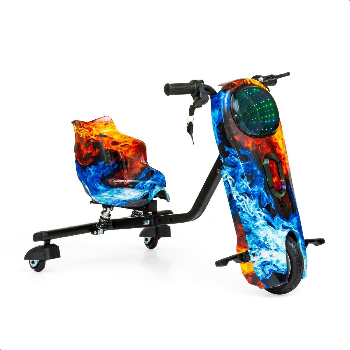 Triciclo Drift Redondo Fogo e Gelo